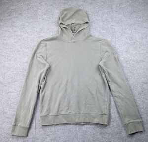 Vuori Fleece Hoodie Mens Medium Green Plush Pullover Athleisure Training Cozy
